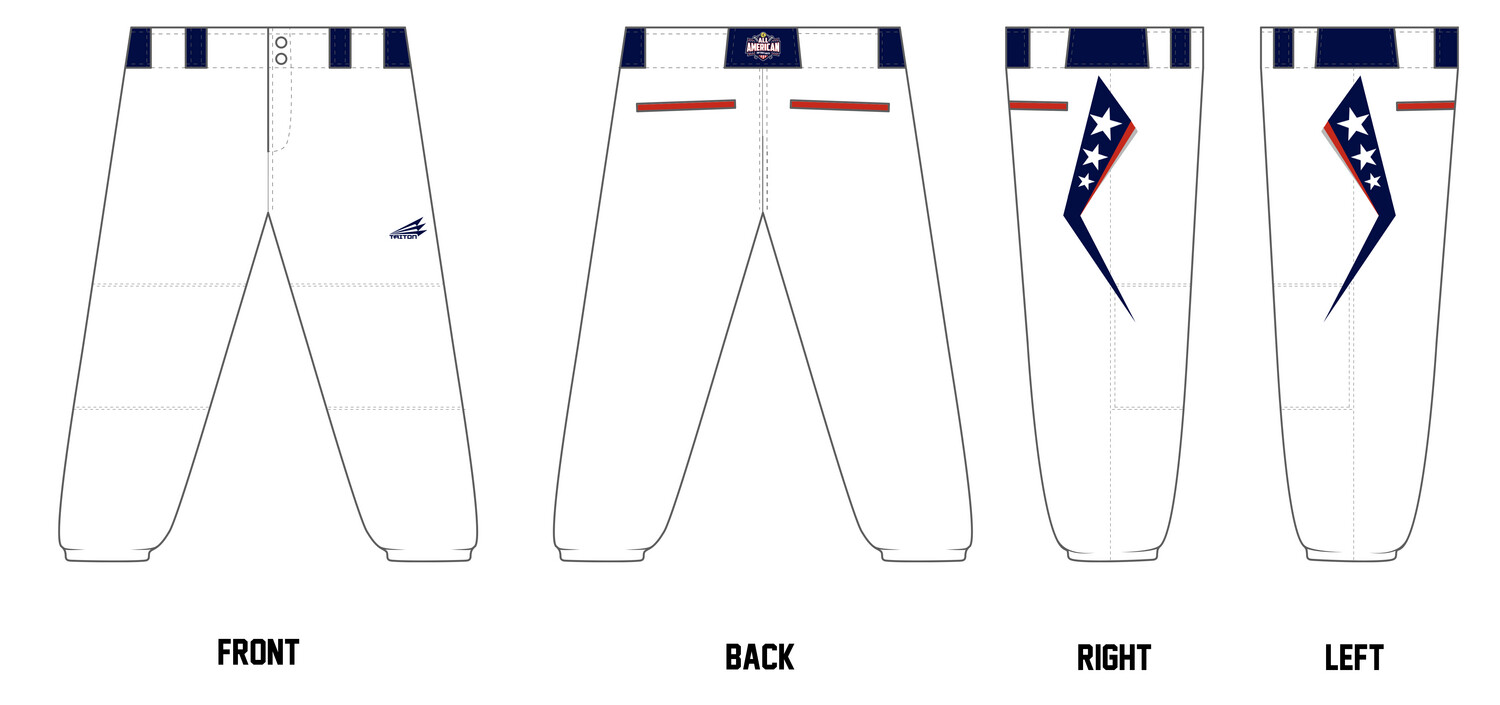 Softball Youth All-Americans 2022/2023 Custom Fastpitch Pants #FP1