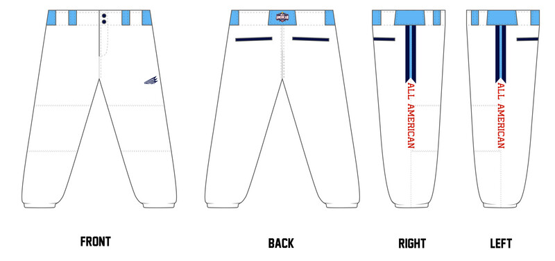 Softball Youth All-Americans 2022/2023 Custom Fastpitch Pants #FP2