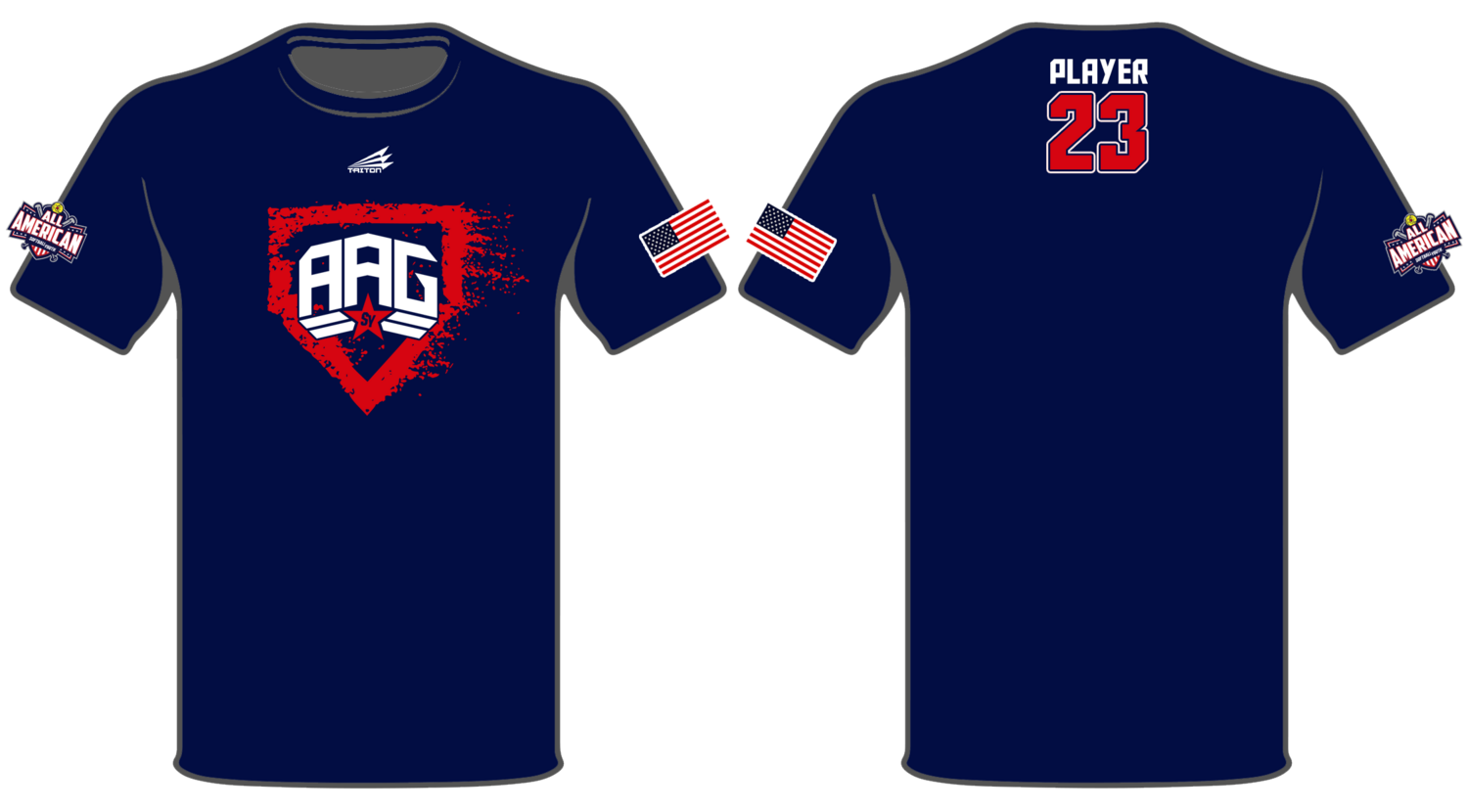 Softball Youth All-Americans 2022/2023 Custom Shortsleeve HyperTee #HT1