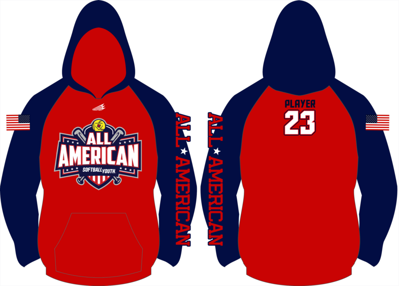 Softball Youth All-Americans 2022/2023 Custom Vulcan Hoodie #VH3