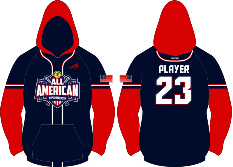 Softball Youth All-Americans 2022/2023 Custom Vulcan Hoodie #VH2
