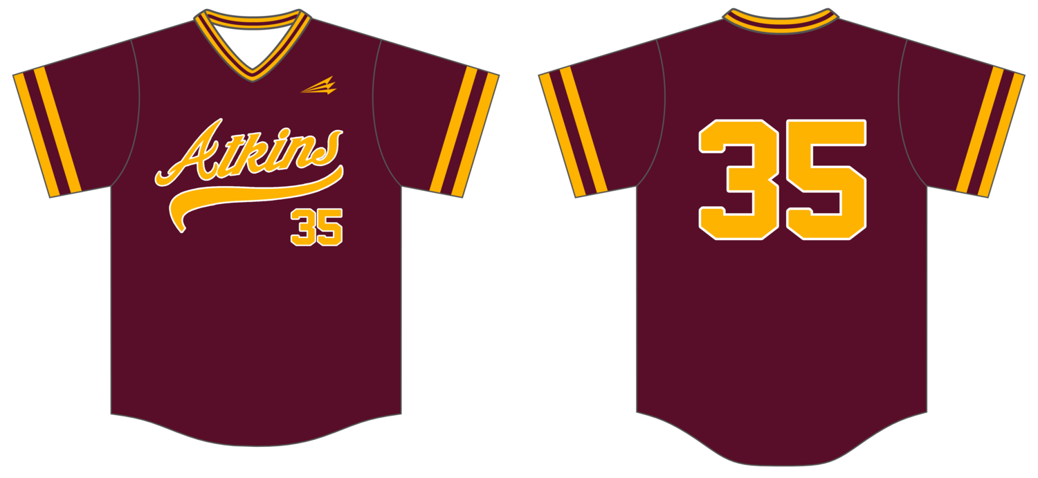 Atkins (Wolfington) Custom NanoDri Baseball Jersey #J1B