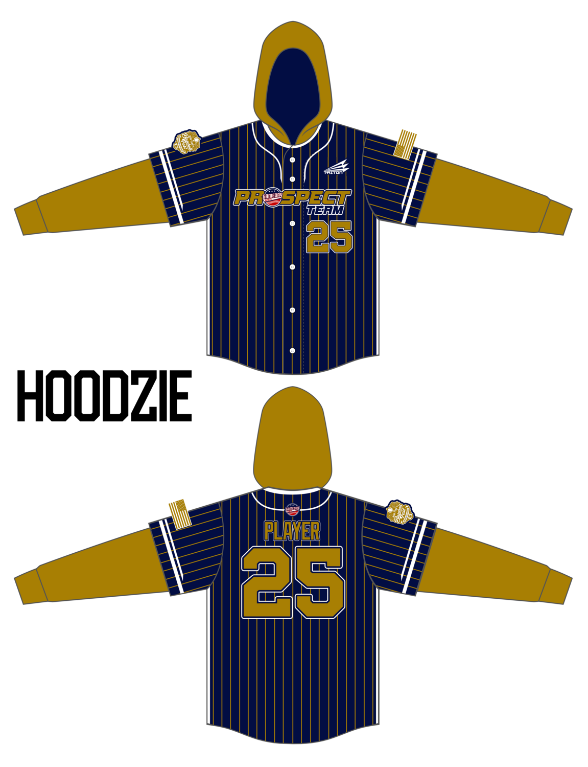 Game Day USA Prospect Team Custom Hoodzie #HZY4