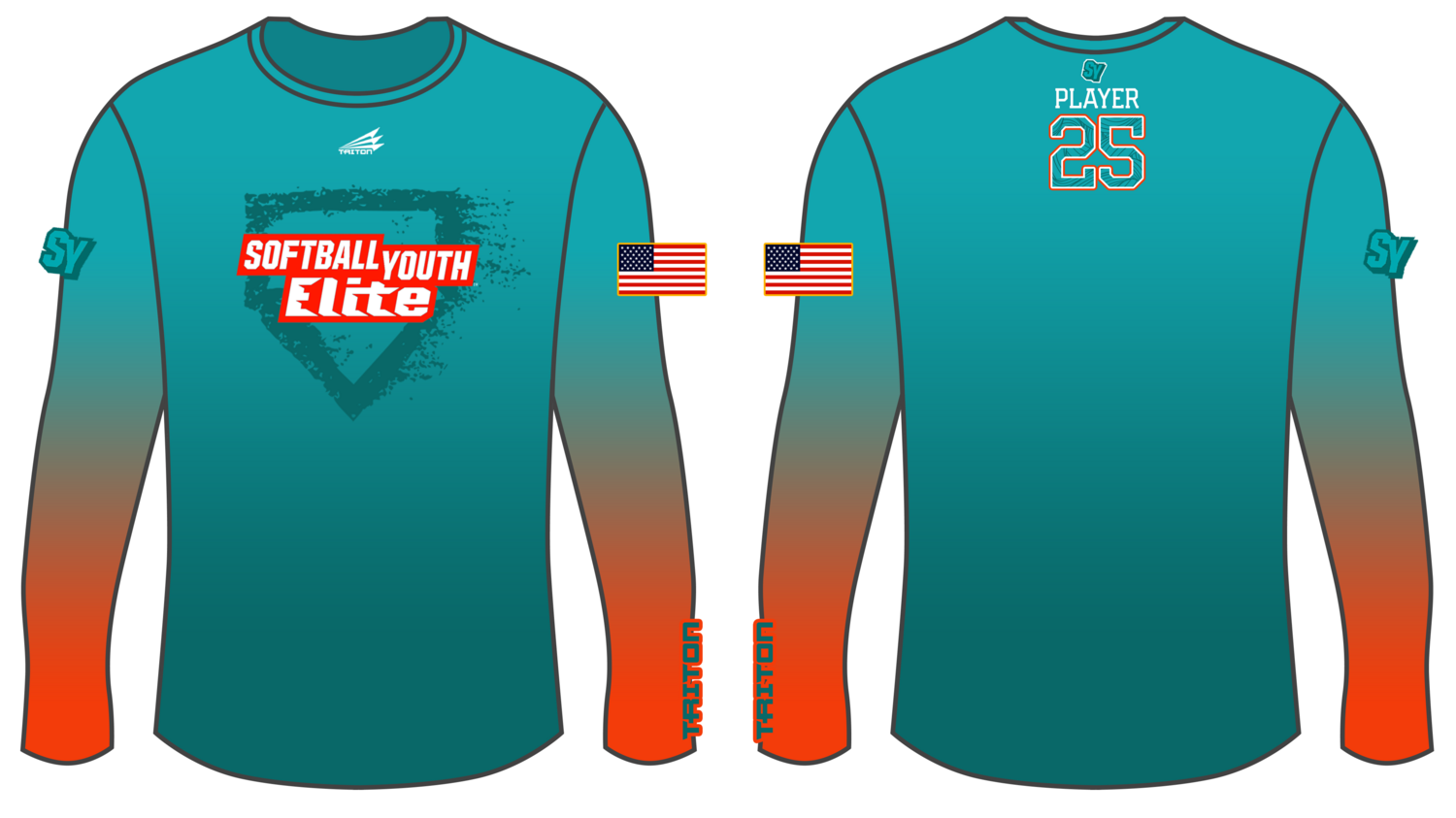 Softball Youth Elite Winter 2022/2023 Custom Longsleeve HyperTee #LHT1