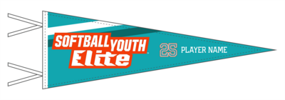 Softball Youth Elite Winter 2022/2023 Custom Pennant #PF1