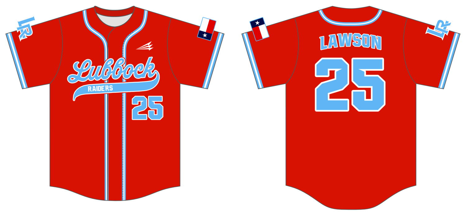 Lubbock Raiders Custom HexaFlex Baseball Jersey #J45c