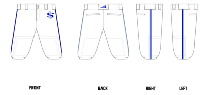 Indiana Jr. Sycamores Custom Knicker Baseball Pant #BP8