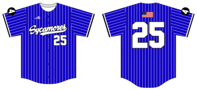 Indiana Jr. Sycamores Custom HexaFlex Baseball Jersey #J7C