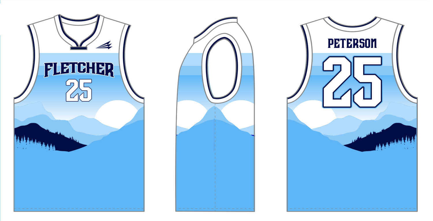 Fletcher Basketball Club Custom HexaFlex Basketball Jersey #J1B