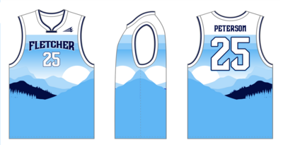 Fletcher Basketball Club Custom HexaFlex Basketball Jersey #J1B