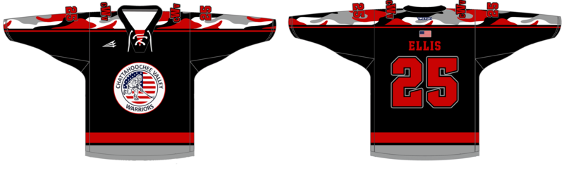 Chattahoochee Valley Warriors Custom Nanodri Hockey Jersey #J1i