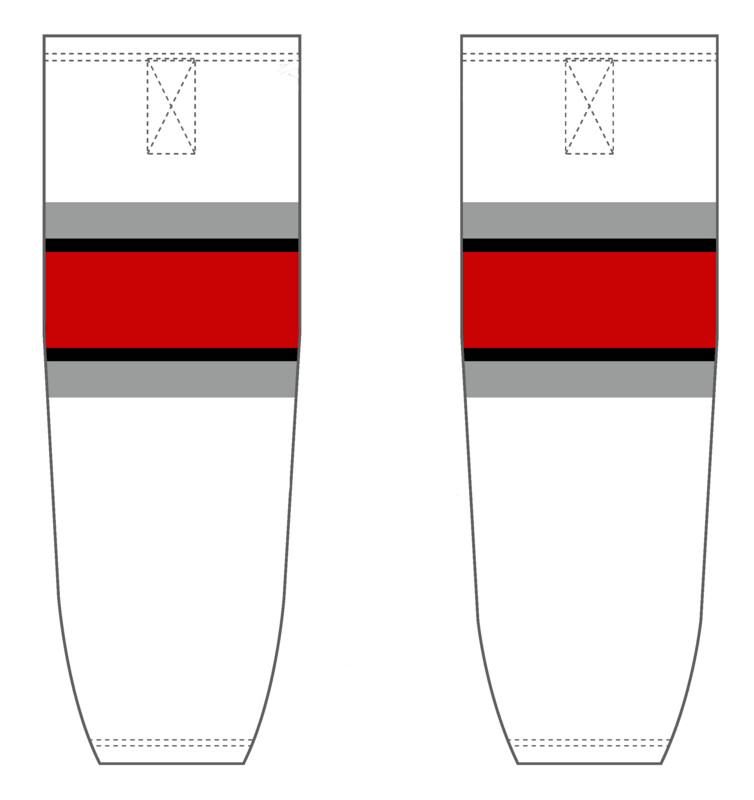 Chattahoochee Valley Warriors Custom Hockey Socks #HS6