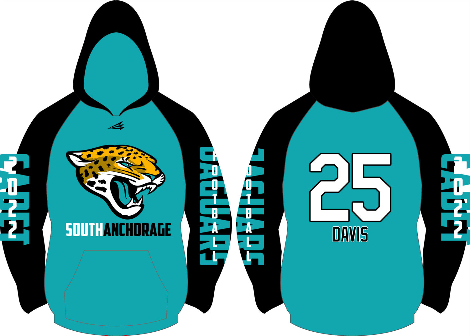 South Anchorage Jaguars Custom Vulcan Hoodie #VH9