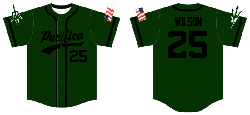 Pacifica Tritons Custom NanoDri Baseball Jersey #J5