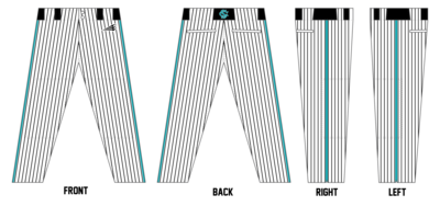 Columbus Sharks Custom Relaxed Baseball Pant #BP1