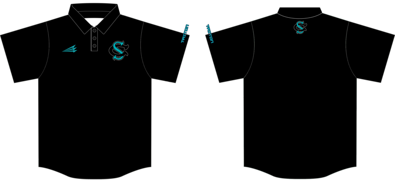 Columbus Sharks Custom HyperPolo #HP1