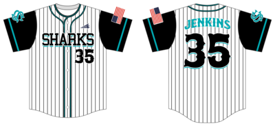 Columbus Sharks Custom HexaFlex Baseball Jersey #J1