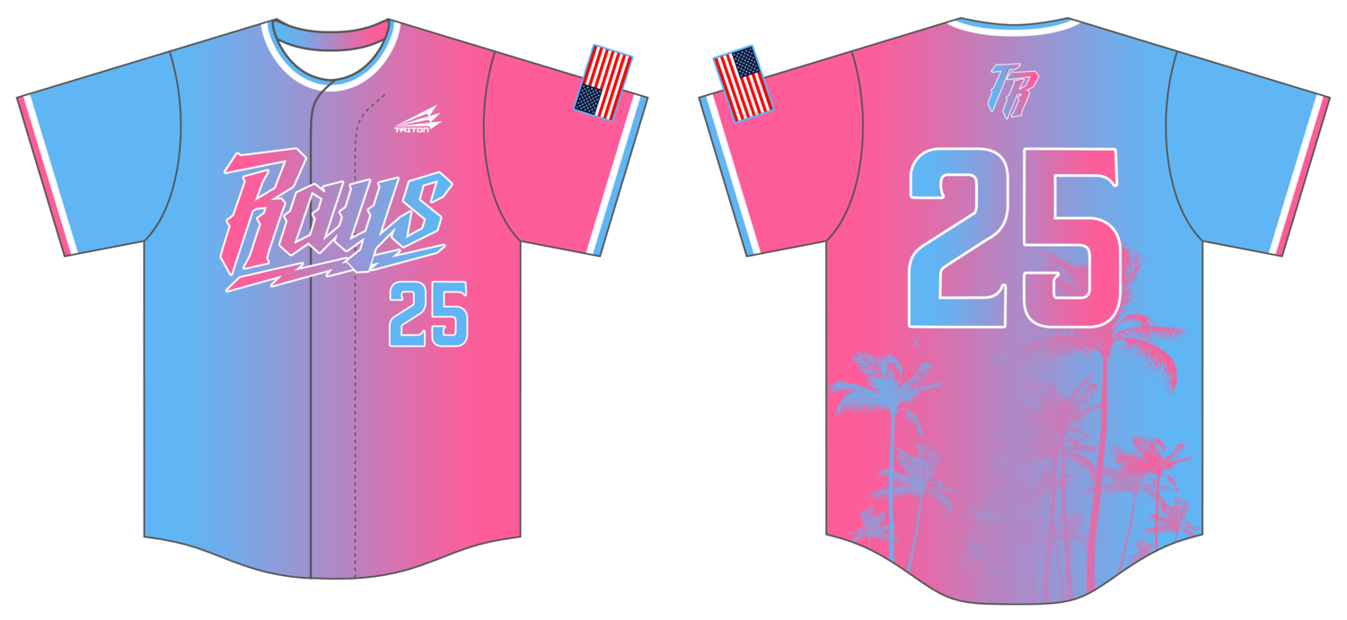 Triton Rays Baseball Custom Baseball Jersey