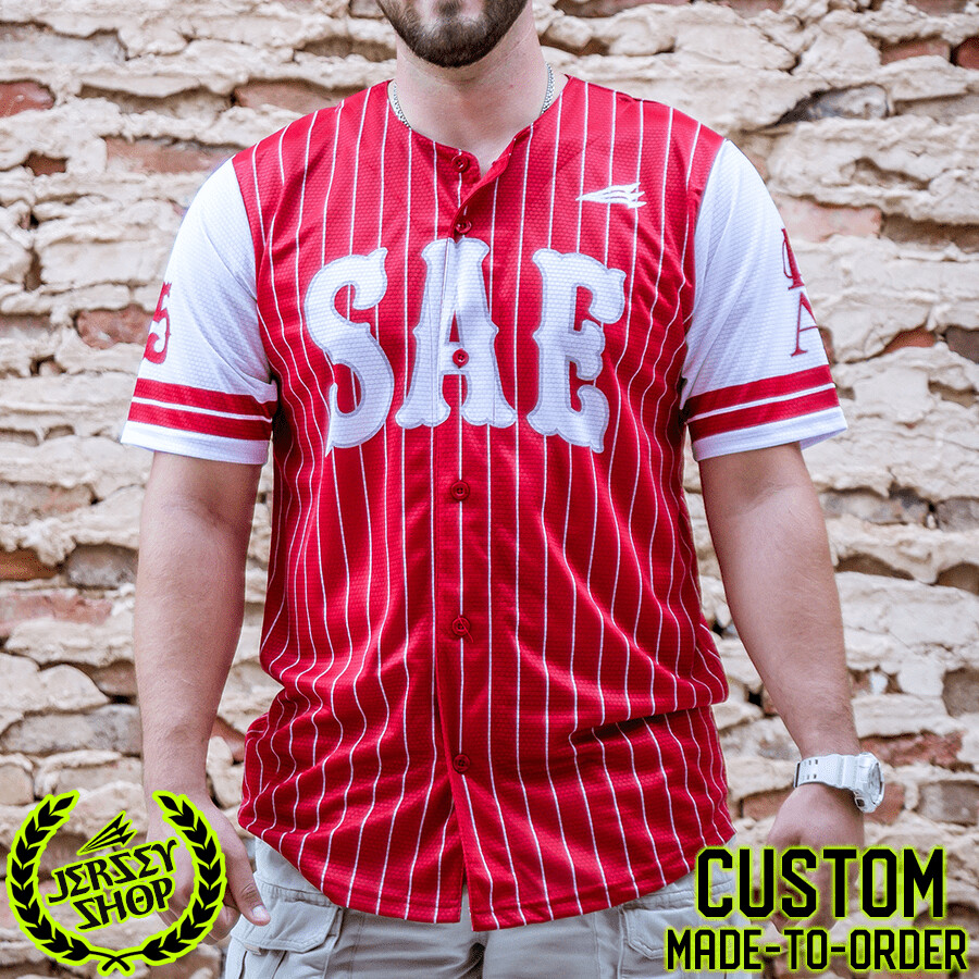 Sigma Alpha Epsilon SAE Custom Baseball Jersey