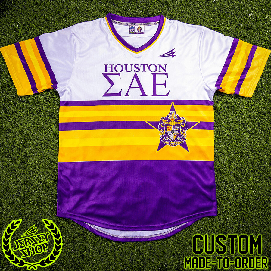 Sigma Alpha Epsilon SAE Houston Custom Baseball Jersey