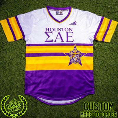 Sigma Alpha Epsilon SAE Houston Custom Baseball Jersey