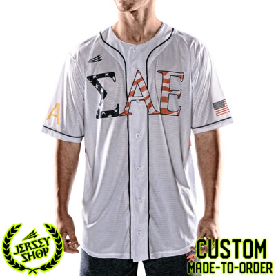 Sigma Alpha Epsilon SAE Custom Baseball Jersey