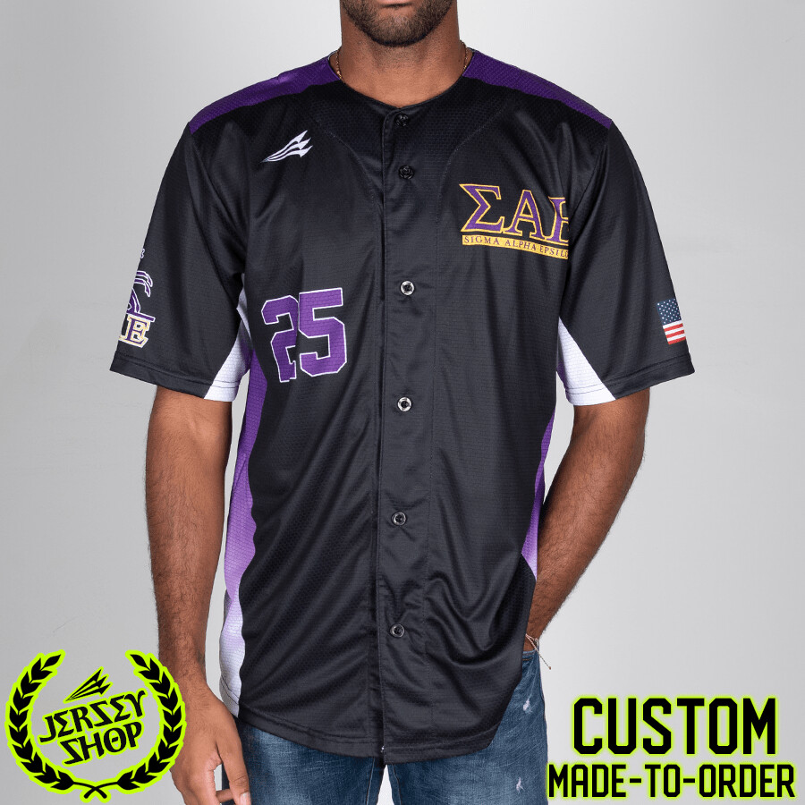 Sigma Alpha Epsilon SAE Custom Baseball Jersey