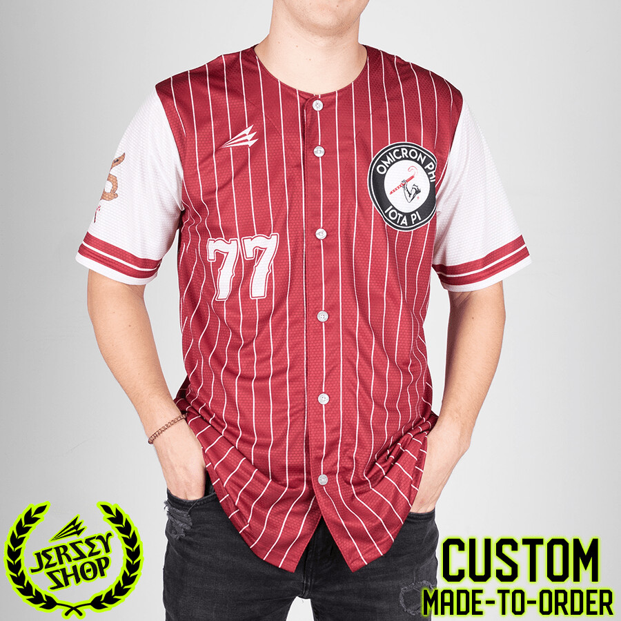 Omicron Phi Nupes Custom Baseball Jersey