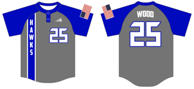 Hoosier North Hawks Custom HexaFlex Baseball Jersey #J5