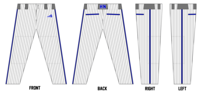 Hoosier North Hawks Custom Long Relaxed Baseball Pant #BP1