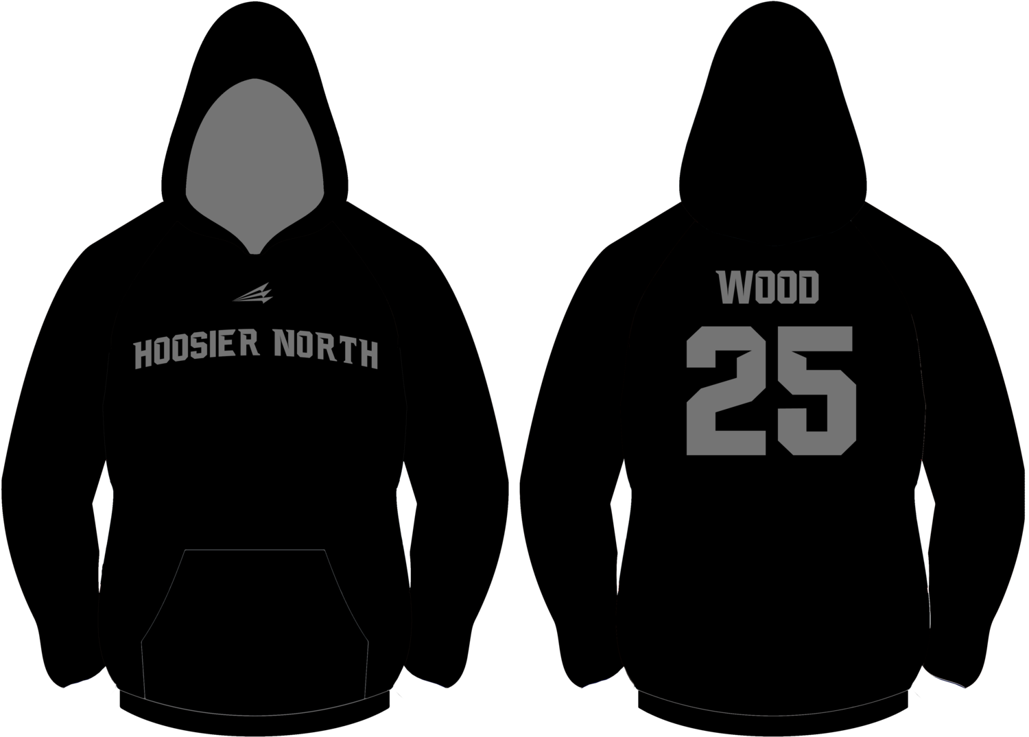 Hoosier North Hawks Custom Vulcan Hoodie #VH1