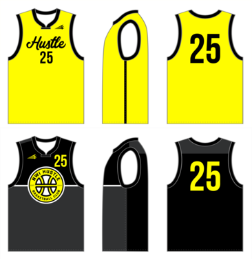 NWI Hustle Custom Reversible HexaFlex Basketball Jersey #J1E , J2B