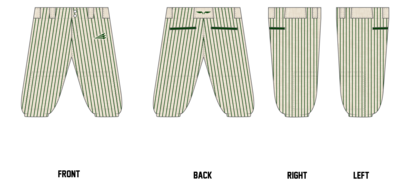 Lane County Barnstormers Custom Knicker Baseball Pants #BP2A