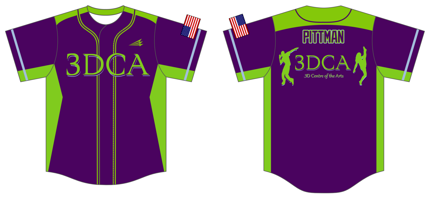 3DCA Custom ProPremier Baseball Jersey #J1