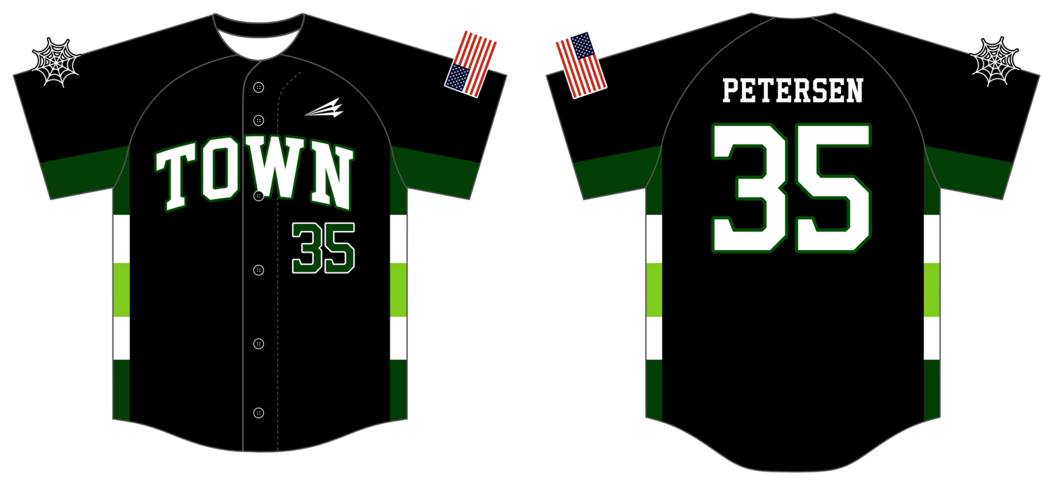 Yorktown Spiders 8u Custom HexaFlex Baseball Jersey #J15e