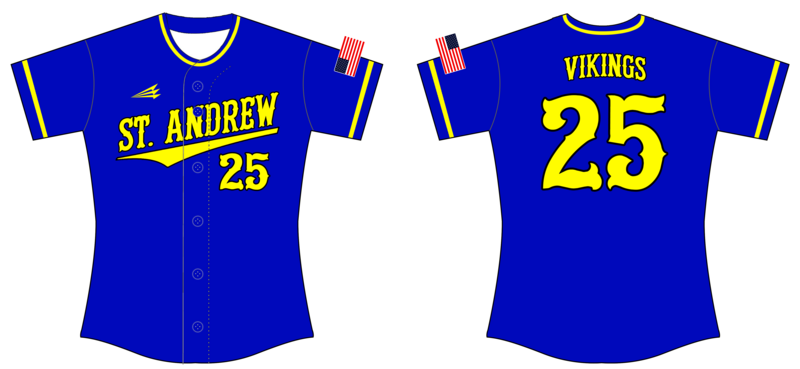 St. Andrew Custom NanoDri Softball Jersey #J1B