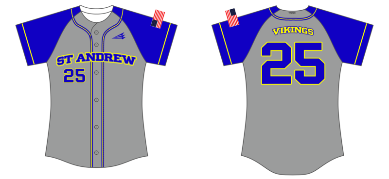 St. Andrew Custom NanoDri Softball Jersey #J2C