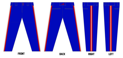 Lake Villa Eagles Custom Relaxed Baseball Pant #BP2B