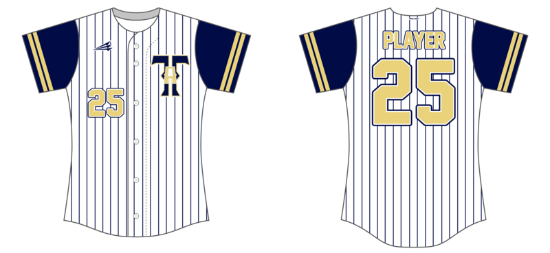 TTA Gold Softball Custom HexaFlex Baseball Jersey #J13