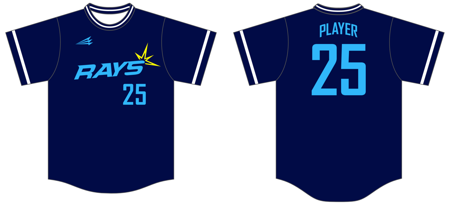 Tennessee Rays Custom HexaFlex Baseball Jersey #J6