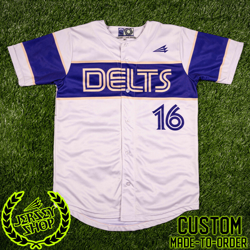 Delts Custom NanoDri Baseball Jersey #1