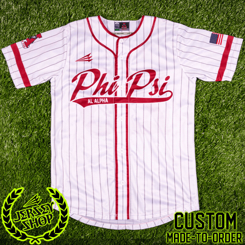Phi Kappa Psi Custom HexaFlex Baseball Jersey #8B
