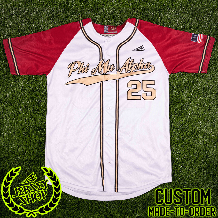 Phi Mu Alpha Custom Baseball Jersey #2a