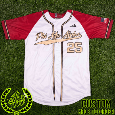 Phi Mu Alpha Custom Baseball Jersey #2a