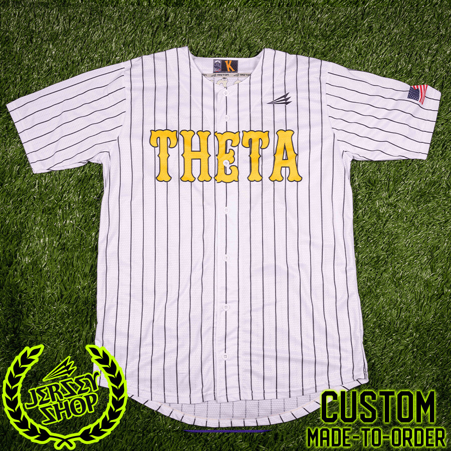 Kappa Alpha Theta Custom HexaFlex Baseball Jersey #1E