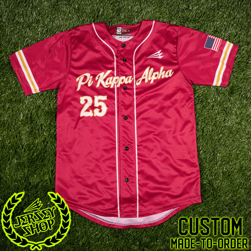 Pi Kappa Alpha Custom HexaFlex Baseball Jersey #J1b