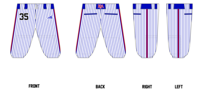 KSA Bombers Custom Knicker Baseball Pants #BP1C