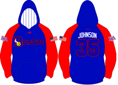 KSA Bombers Softball Custom Vulcan Hoodie #VH3B