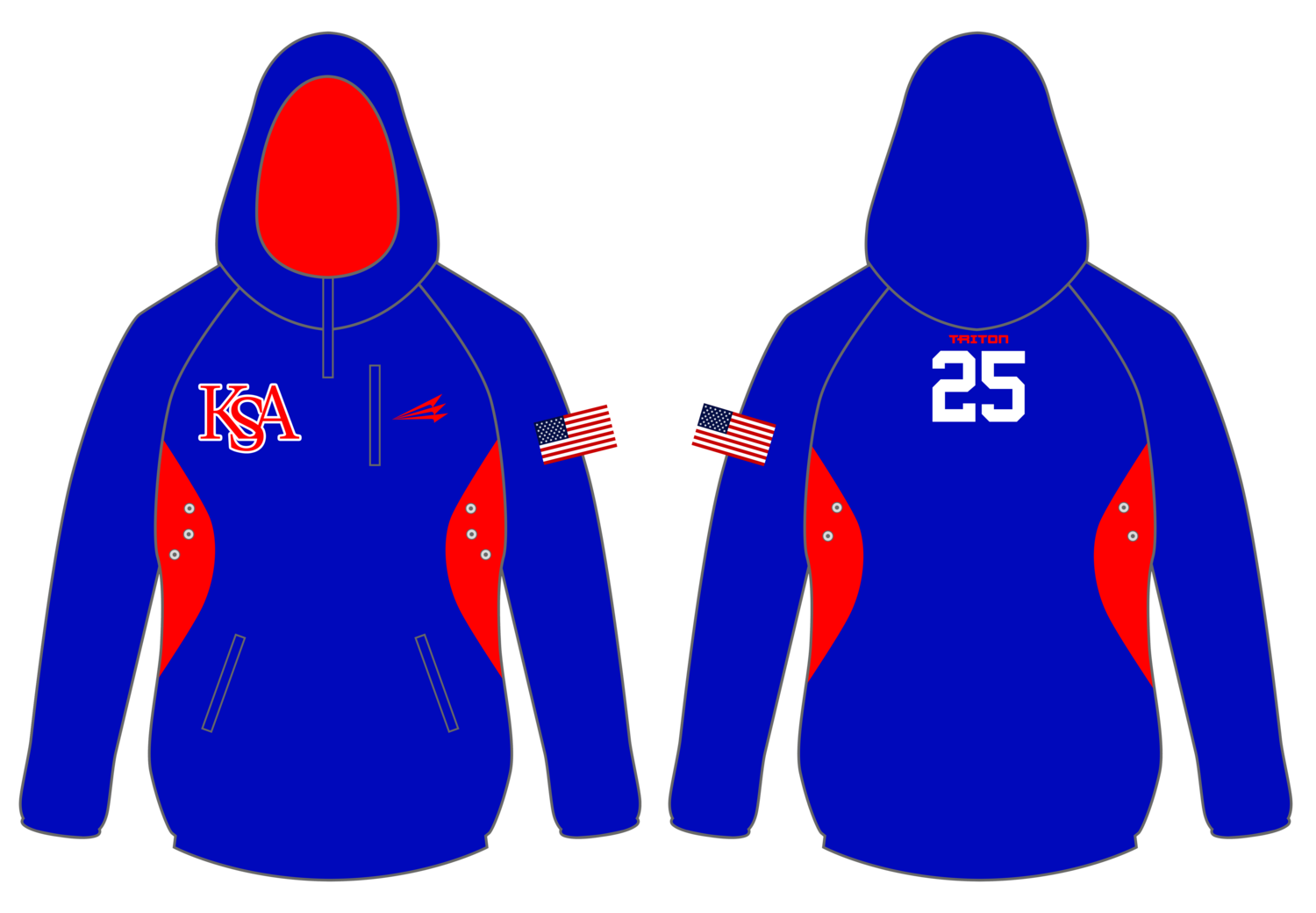 KSA Bombers Custom Gladiator Hoodie #GH1