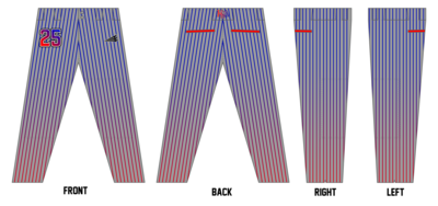 KSA Bombers Custom Long Baseball Pants #BP5A